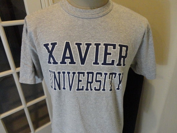 Vtg 90's Champion Xavier University Gray NCAA 88-… - image 1