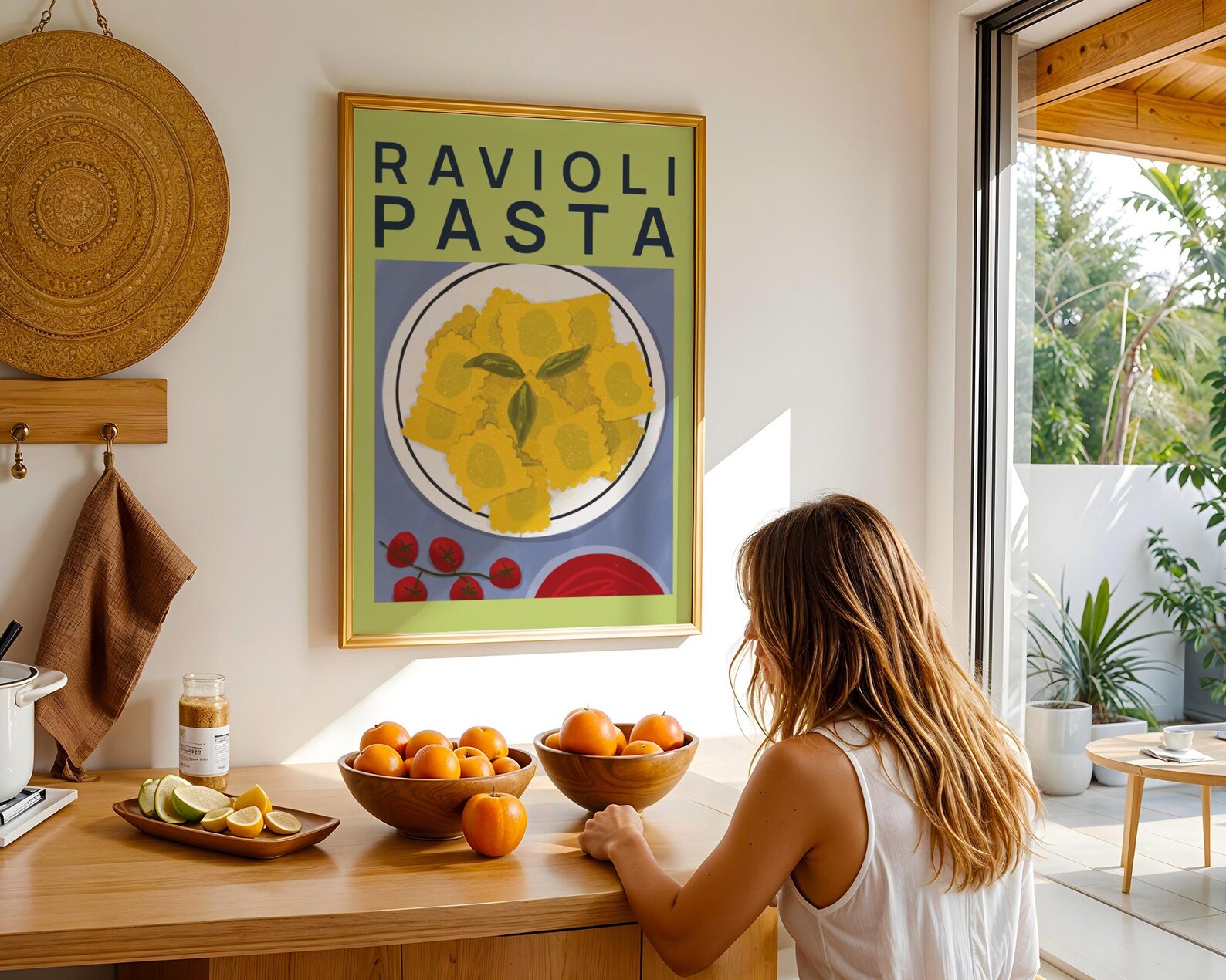 Ravioli Poster, Food Art Print, Pasta Ravioli Food Print, Italian Food ...