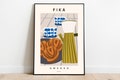 Fika poster, Food art print, Swedish Fika art print, Scandinavian print, Chokladbollar, Cinnamon rolls, Cakes and coffee art, Semla, Sweden product logo
