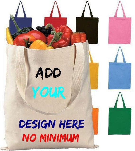 Custom Tote Bag Canvas Tote Bag Design Wedding Bag Add Your Logo on Tote Bag Welcome Bag Fundraising Tote Bag Trade Show Bags Etsy