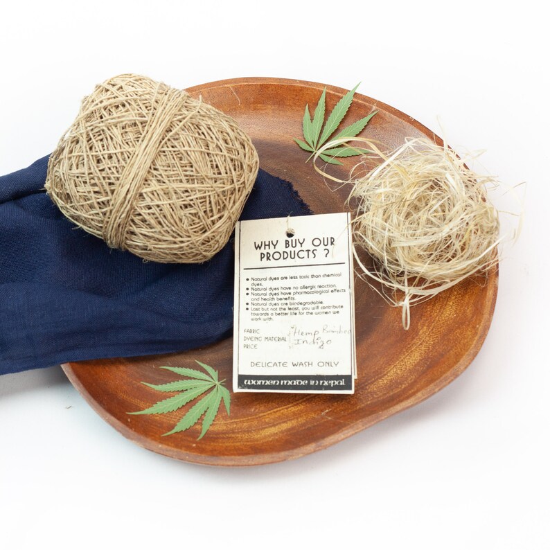 ethically made indigo earthy large scarf eco dyed hemp /& bamboo scarf blue Natural shawl soft