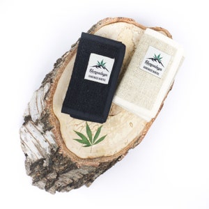 Basic trifold wallet hemp organic, vegan