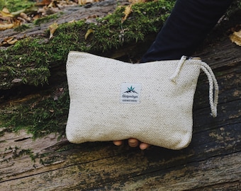 Hemp toiletry bag, cosmetics, travel, vegan, natural