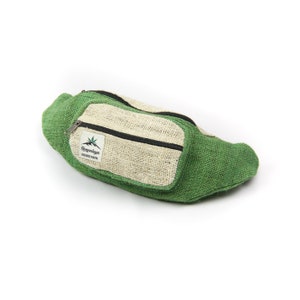 Fanny pack hemp, organic, bum bag, belly bag, belt pouch, green
