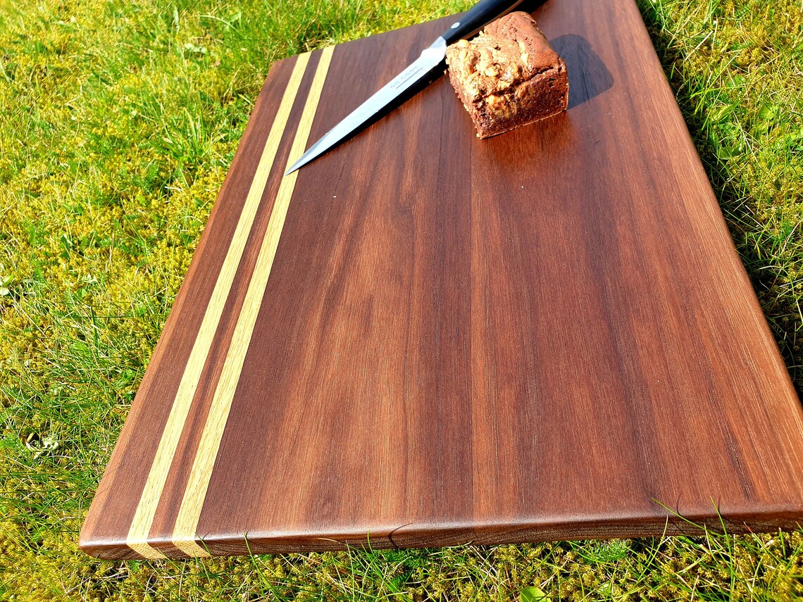 Wooden Chopping Board Hand crafted walnut and English oak Etsy