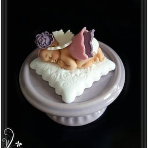 Baby aus Fondant, Tortendekoration, Tortendeko, Tortendekor, Fondantdeko, Caketopper, Kuchendeko, Kuchentopper, Fondant, Muffinaufleger