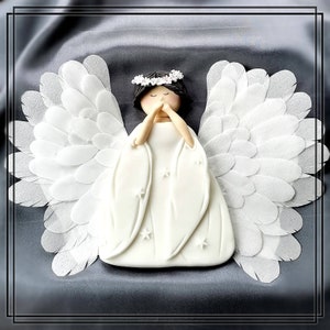 Engel Mädchen Tortenfigur aus Fondant, TortenDekor