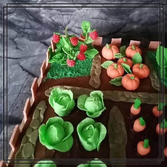 Gemüse Deko aus Fondant, TortenDekor