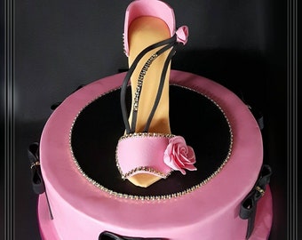 Schuhe - Fondant, Tortendekoration, Tortendeko, Topper