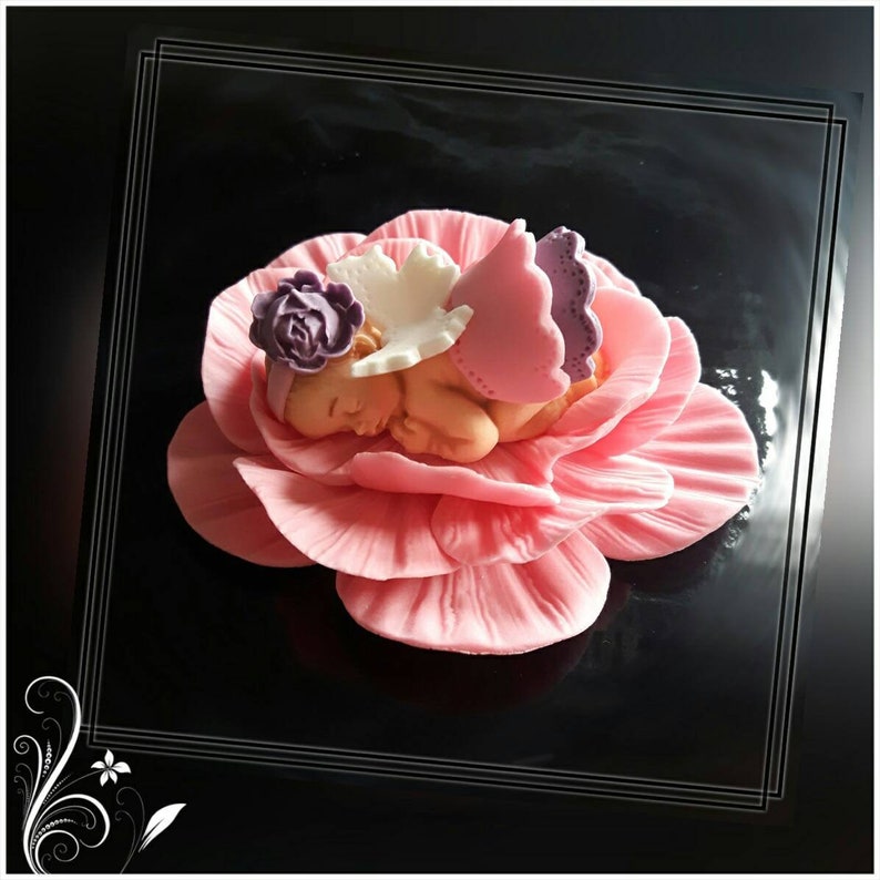 Baby Angel From Fondant Cake Decor Fondant Decoration Etsy