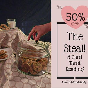 The Steal - leitura de tarô de 3 cartas por um preço barato! Qualquer assunto - amor/carreira/crescimento espiritual/amizade - propagação personalizada para perguntas