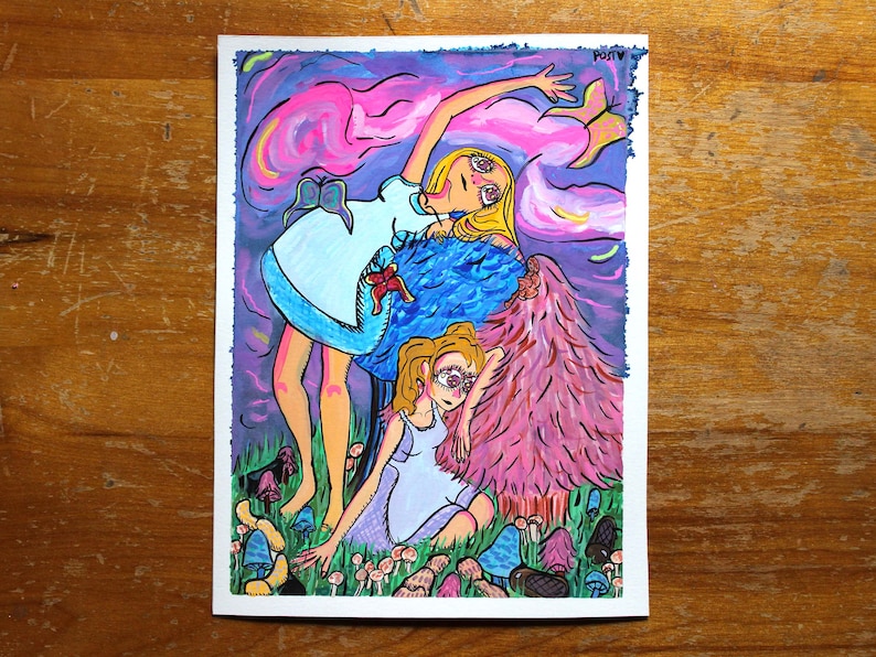 Inktober Originals Witchy Gouache Paintings Group 5