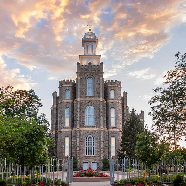 Logan Temple at Sunset Digital Download