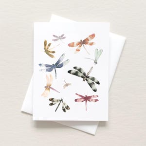Carte d'art libellules