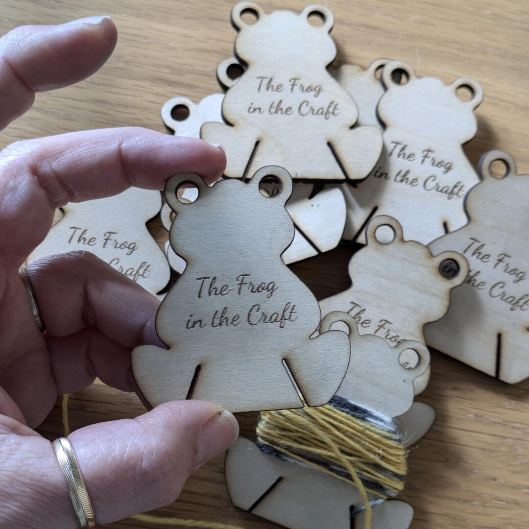 Frog Shaped Bobbin Sewing Thread Holder | Collectable Birch Plywood ...