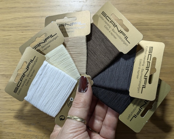 Scanfil Cotton Darning Thread | 100% Cotton, 15m