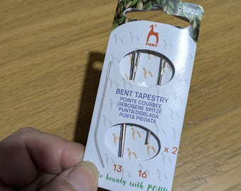 Bent Tapestry Needles by Pony Sizes 13 & 16 - Pack of 2