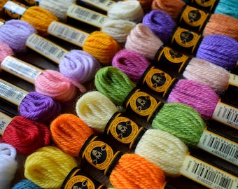 DMC Tapestry Wool (Laine Colbert) 100% Soft Virgin Wool 8m Skein | Needlework & Yorkshire Buttons