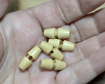 Wooden Toggle 20mm Pack of 5 | Smooth Natural Beech Colour | Children Knits and Coats