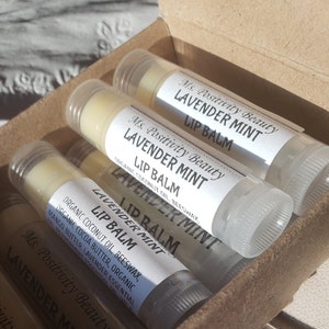 Long Lasting LAVENDER LIP BALM  | with Organic Oils | Black Owned | Unique Gift | for Him or Her