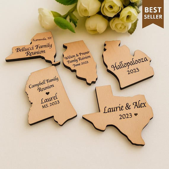 Custom Family Reunion Favor, Welcome Bag Gift, Personalized Magnet