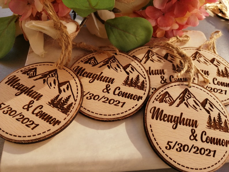 100 pcs Wood Favors, Wedding Favors for Guests, Personalized proposal, Baby shower favor, Anniversary Party Favor, gastgeschenk hochzeit image 10