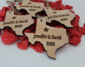 State of Texas Wedding Party Favors, Wooden map wedding ornaments, Favors, Texas favors, Texas wedding, Wedding Party guests gift
