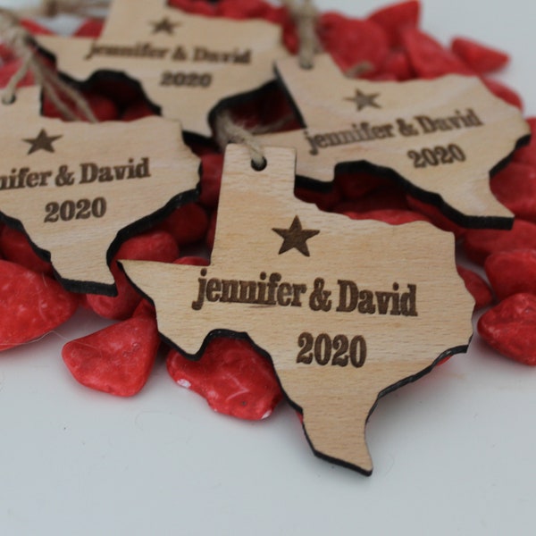 State of Texas Wedding Party Favors, Wooden map wedding ornaments, Favors, Texas favors, Texas wedding, Wedding Party guests gift