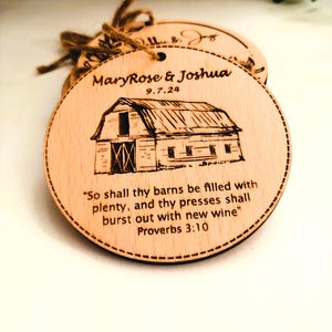 Religious Verse Magnet Favors – Custom Engraved Church Gifts, Bulk Scripture Keepsakes