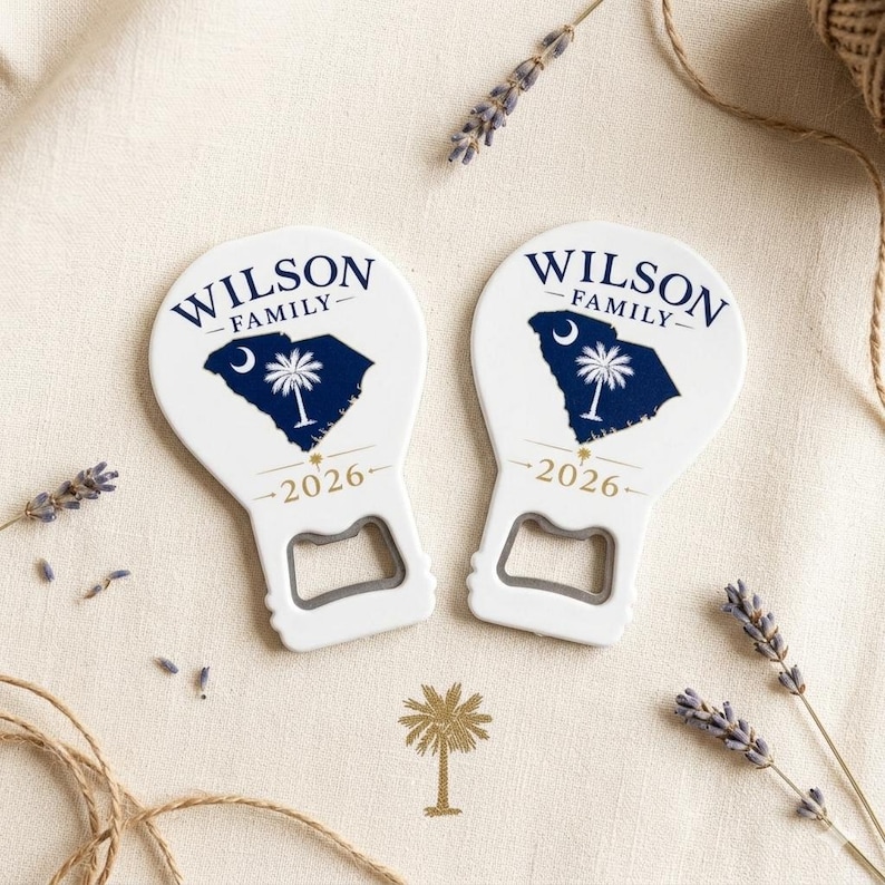 Custom logo bottle opener magnet presented as a unique promotional swag giveaway and premium corporate business gift for clients.
