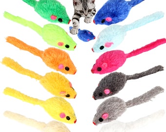 cat toy mice with rattle