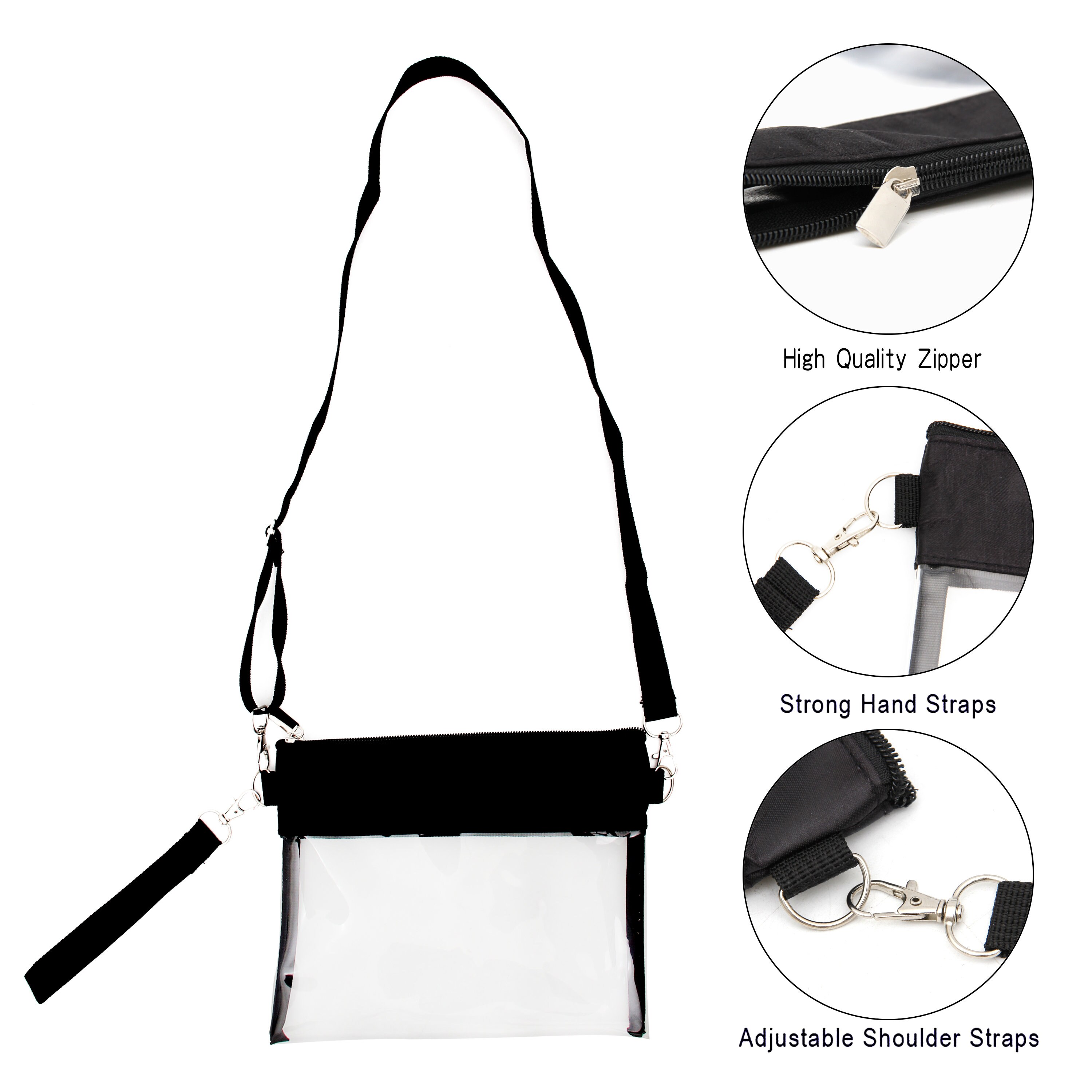 Deluxe Clear CrossBody Purse Clear Plastic Bag Stadium Etsy