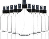 Youngever 10 Pack Empty Clear Glass Spray Bottles, 4 Ounce Refillable Container for Essential Oils, Cleaning Products YE431.111