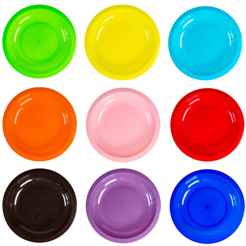 Youngever 7.5 Plastic Plates Snack Plates Bpafree Etsy