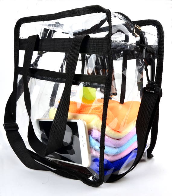 12 x 6 x 12 clear backpack