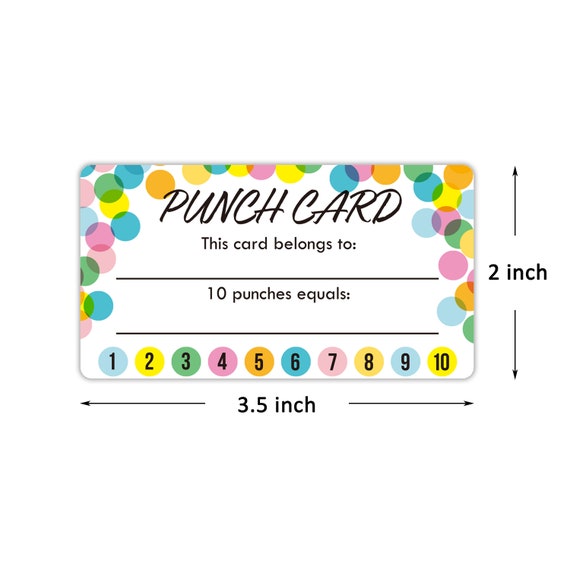 Paper & Party Supplies Paper Youngever Punch Cards 200 Pack Students ...