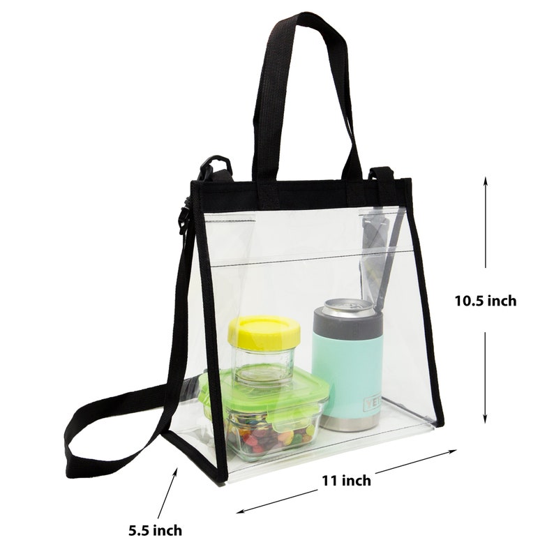 Youngever Deluxe Clear Lunch Bag Stadium Approved Clear Bag - Etsy