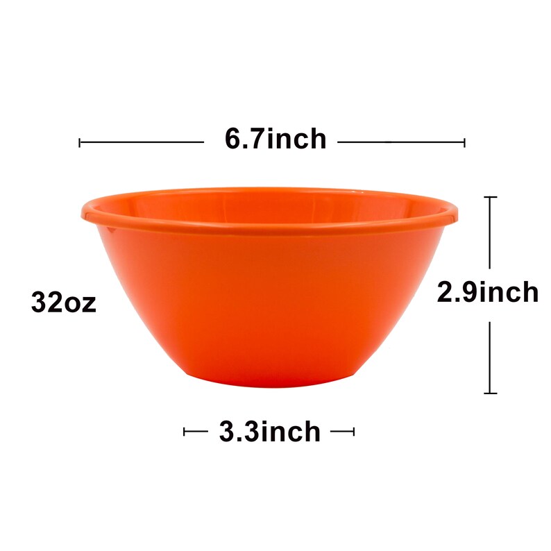32 ounce Plastic Bowls Large Cereal Bowls Large Soup Bowls Etsy
