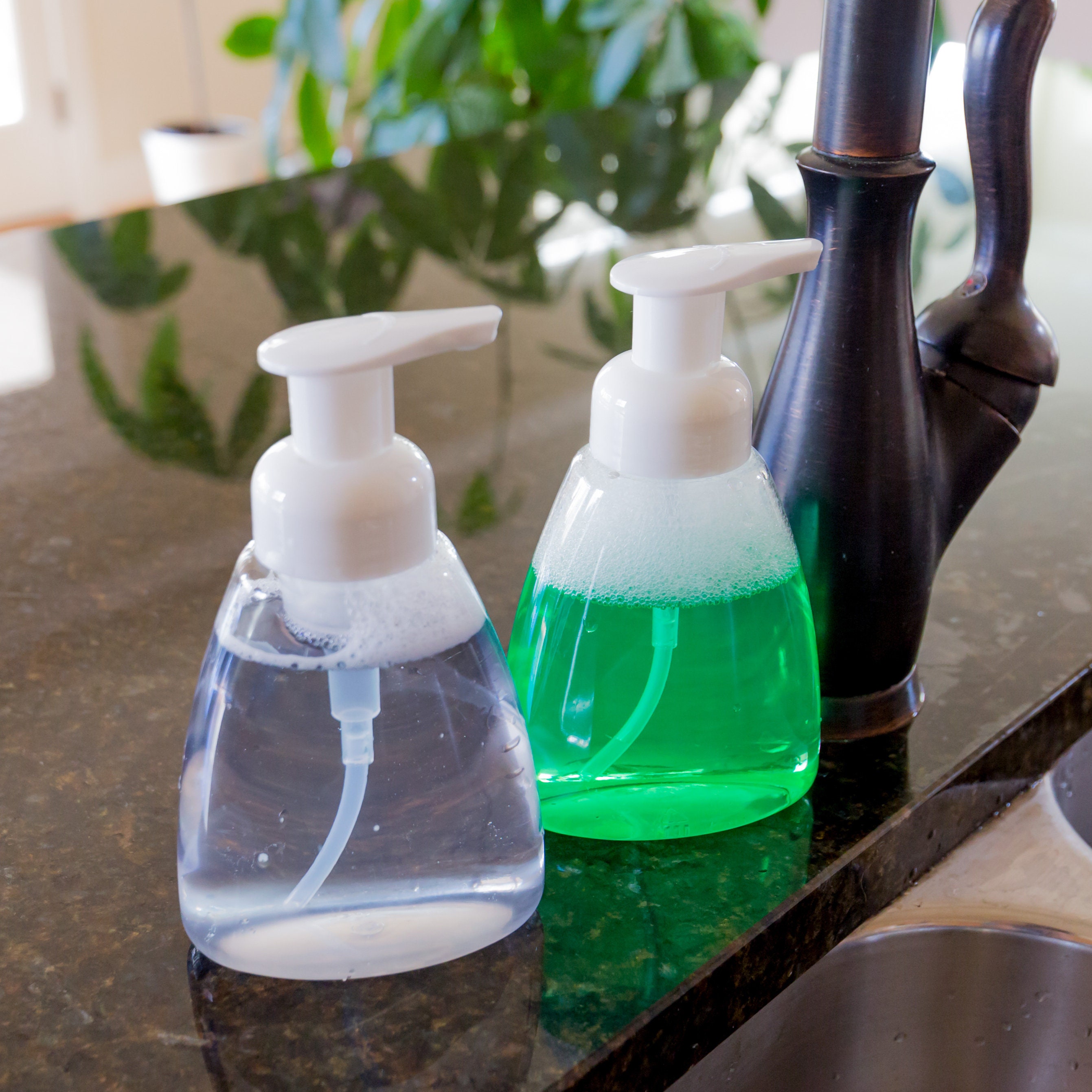 plastic foaming hand soap dispenser