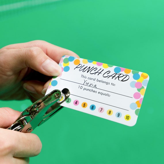 Paper & Party Supplies Paper Youngever Punch Cards 200 Pack Students ...