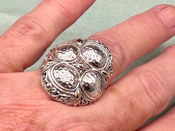 Sarda 18k Yellow Gold Accented Sterling Silver La… - image 1