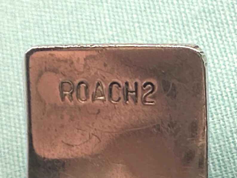 Modernist Bill & Patsy Roach, Roach2 Sterling Silver Cuff Bracelet, Butterfly and Flowers Open Work, Vintage, 1970s image 4