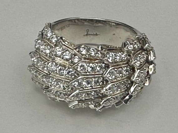 Sonia B Dragon Scale Statement Ring Sterling Silv… - image 1