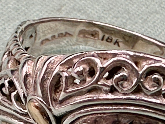 Sarda 18k Yellow Gold Accented Sterling Silver La… - image 6