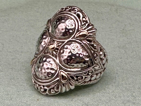 Sarda 18k Yellow Gold Accented Sterling Silver La… - image 4