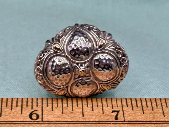 Sarda 18k Yellow Gold Accented Sterling Silver La… - image 9