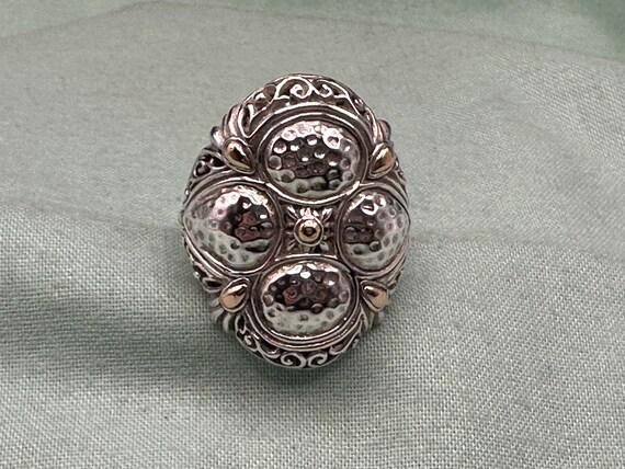 Sarda 18k Yellow Gold Accented Sterling Silver La… - image 10