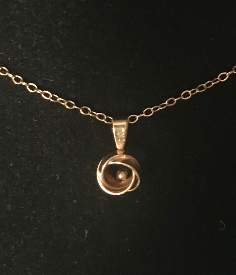 Petite 10k Rose Gold Diamond Necklace Pendant 16\u201d Chain Bridal Bridesmaid