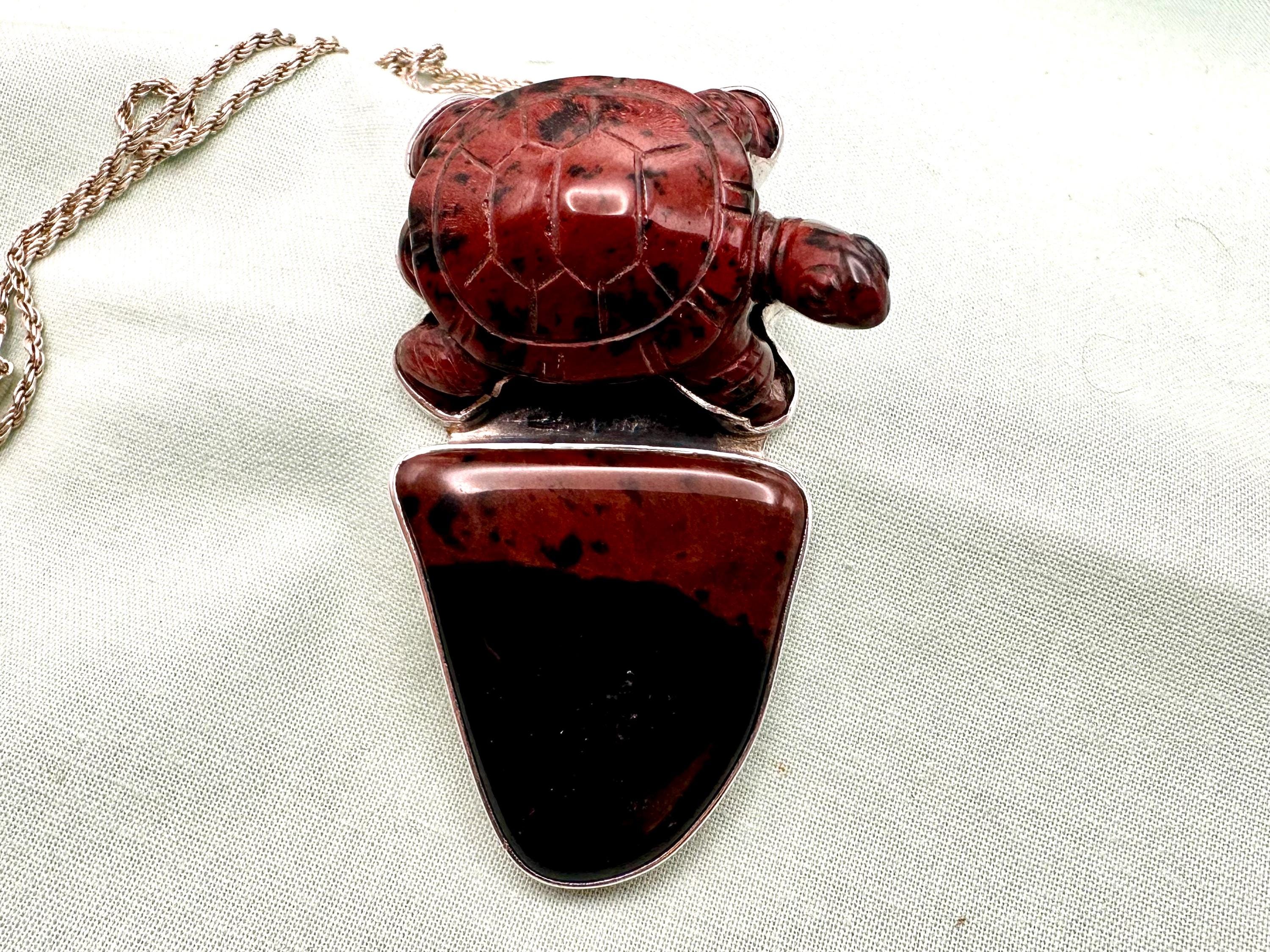 TURTLE Amy Kahn Russell AKR Huge Pendant or Brooch Sterling
