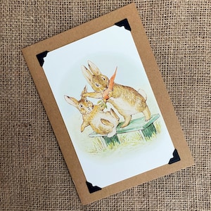 Handmade Greeting Card - Beatrix Potter - Peter Rabbit